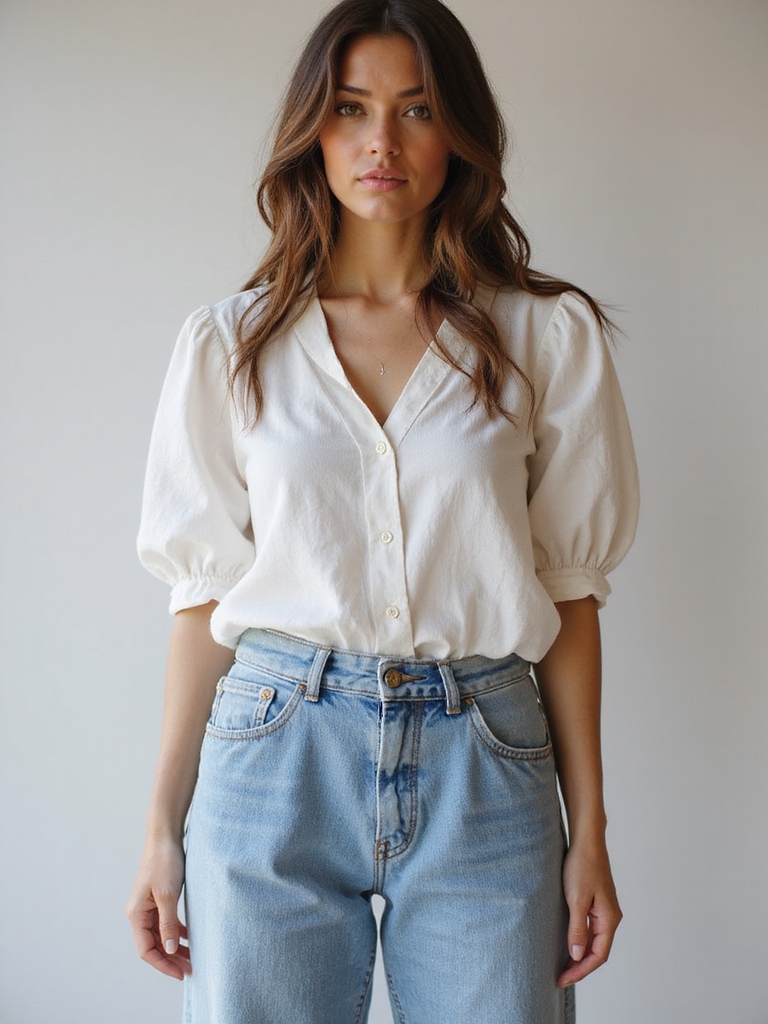 breezy wide leg jeans styling