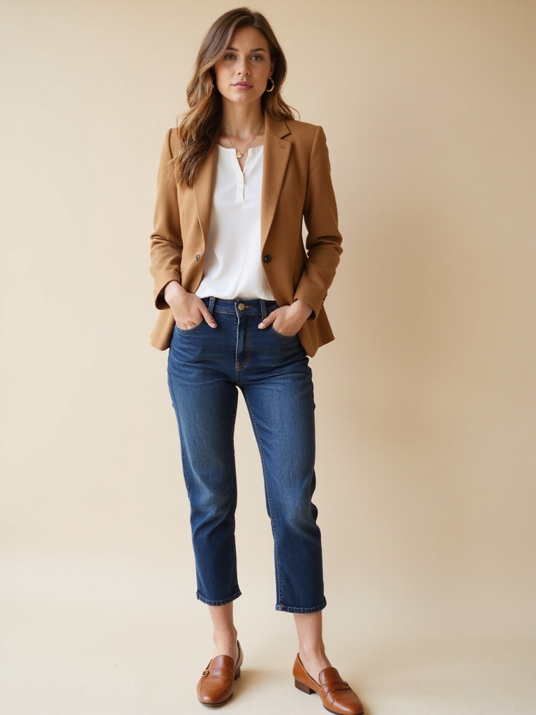 casual blazers fitted jeans