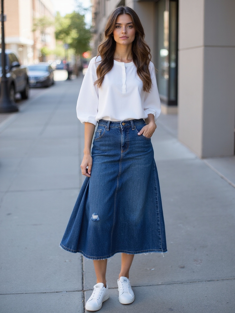 casual chic denim styling