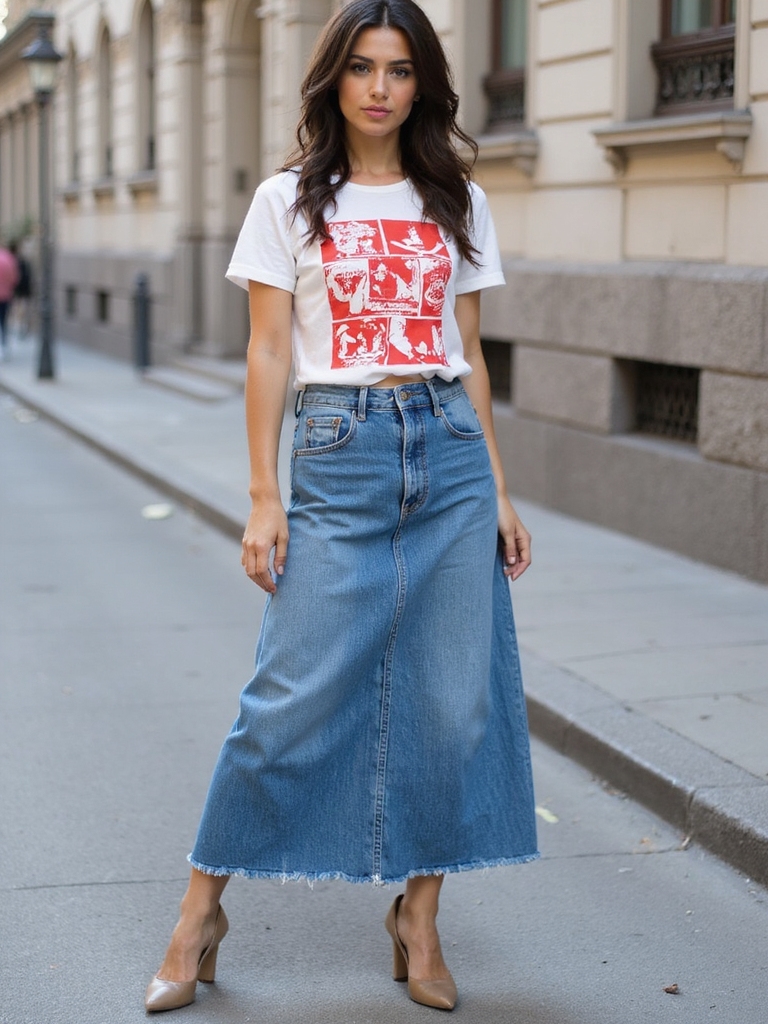 casual chic with denim