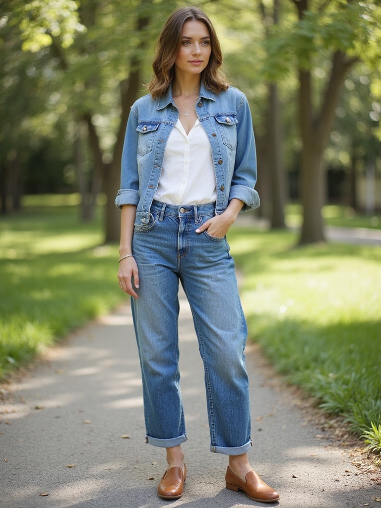 casual denim picnic outfits