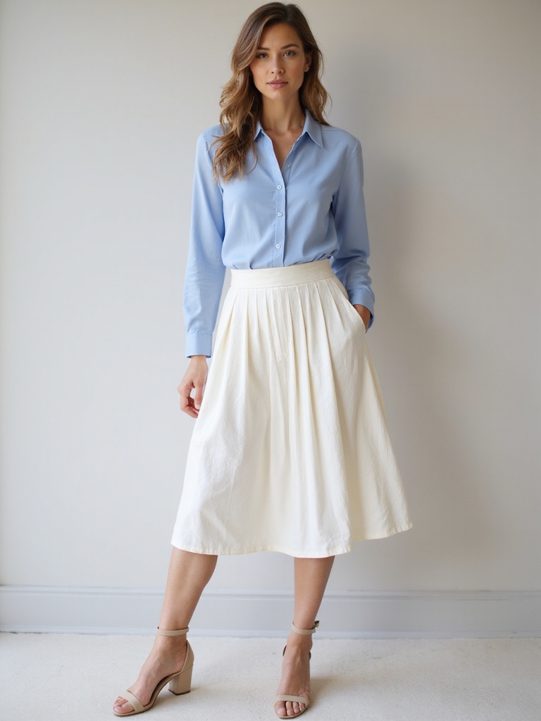 casual summer office skirts