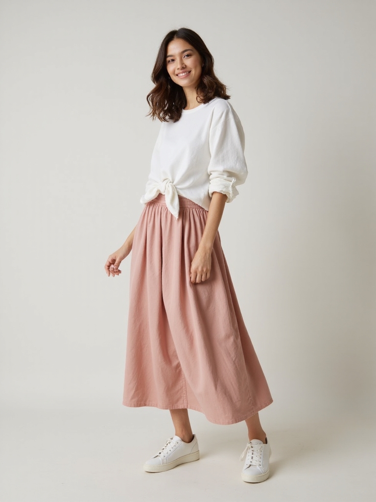 casual tops chic midi skirts