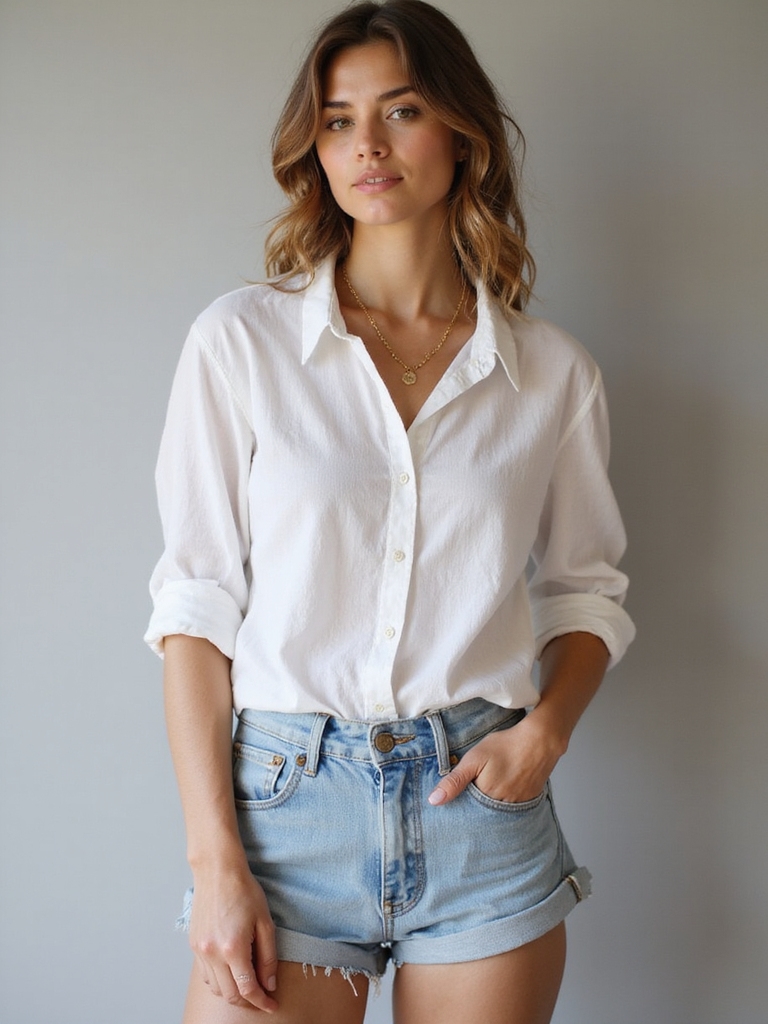 casual tops denim summer style