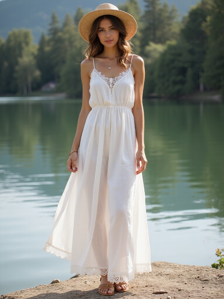 charming summer lakeside attire