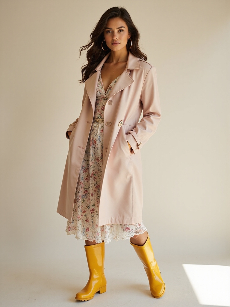 chic bold colored rain boots