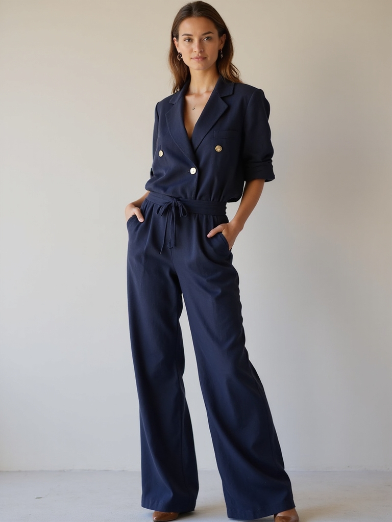 chic breathable office jumpsuits