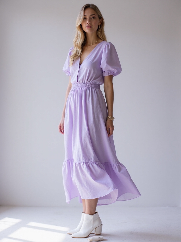 chic breezy dress styling