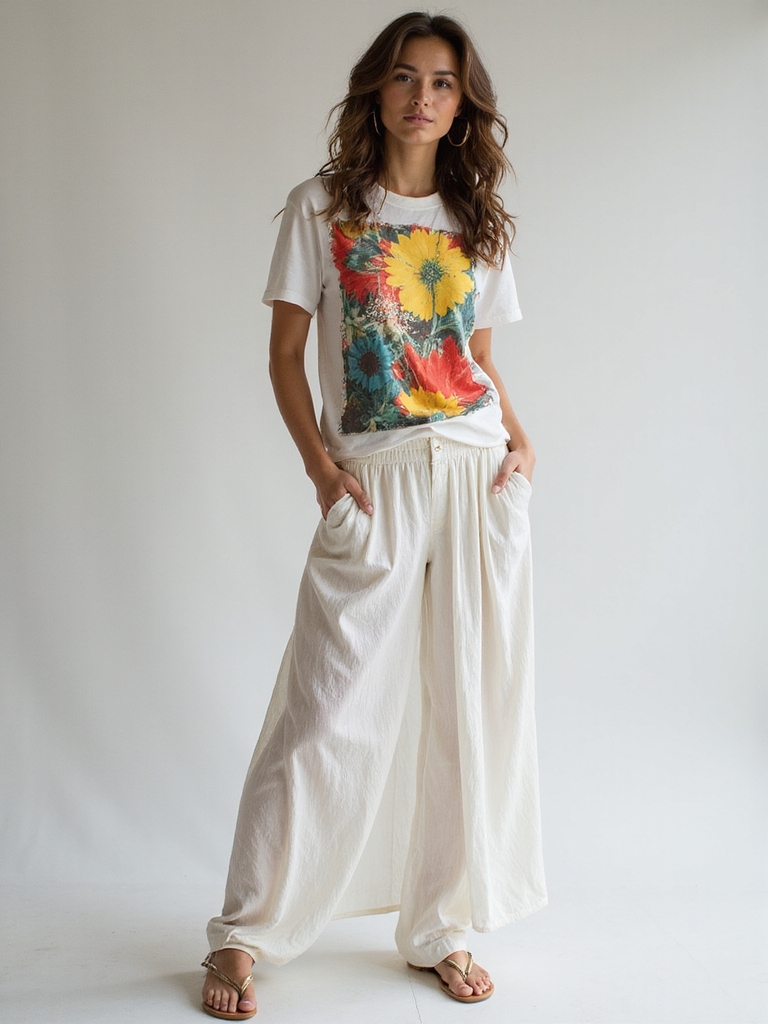 chic casual graphic tee