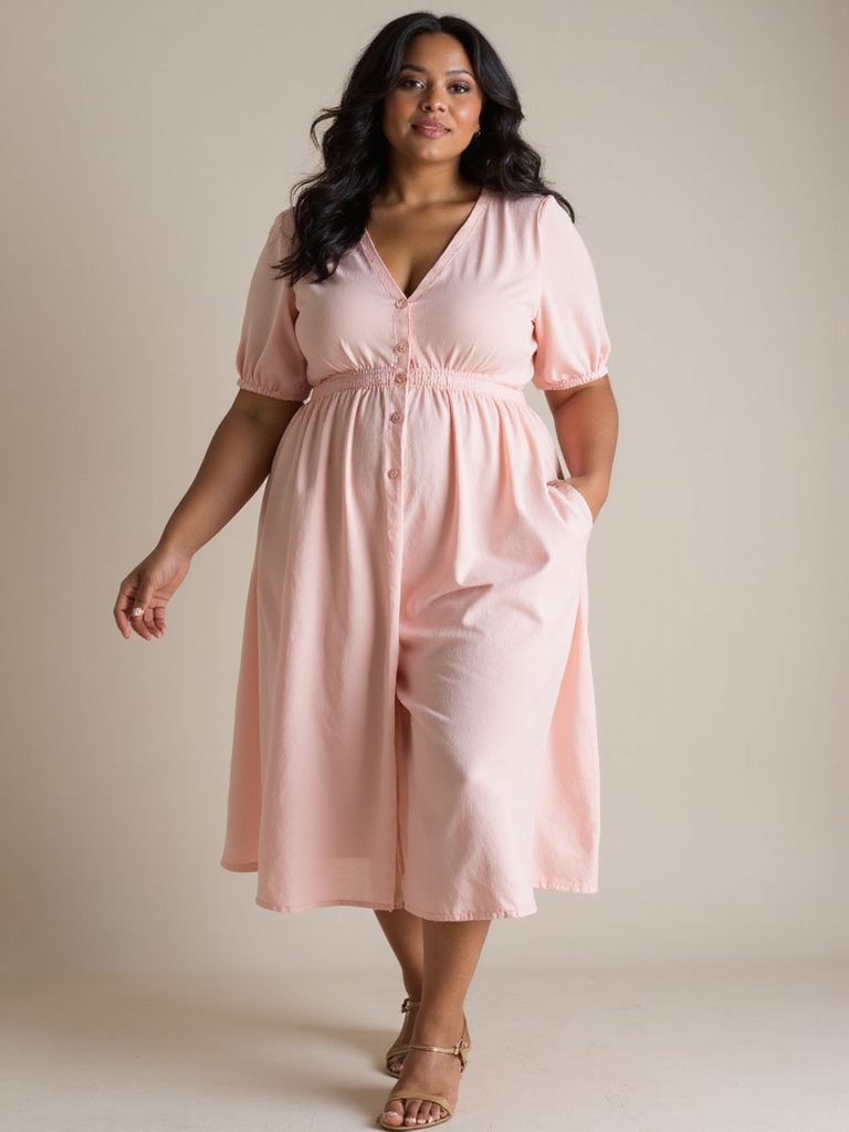 chic curvy midi dresses
