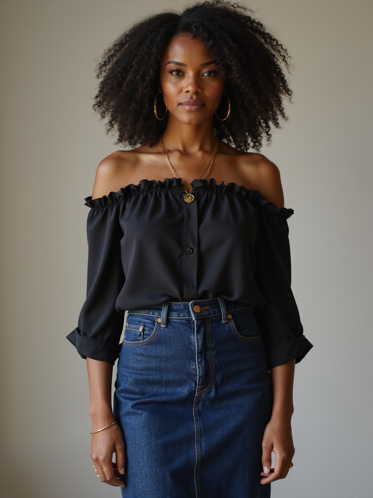 chic denim skirt transformations