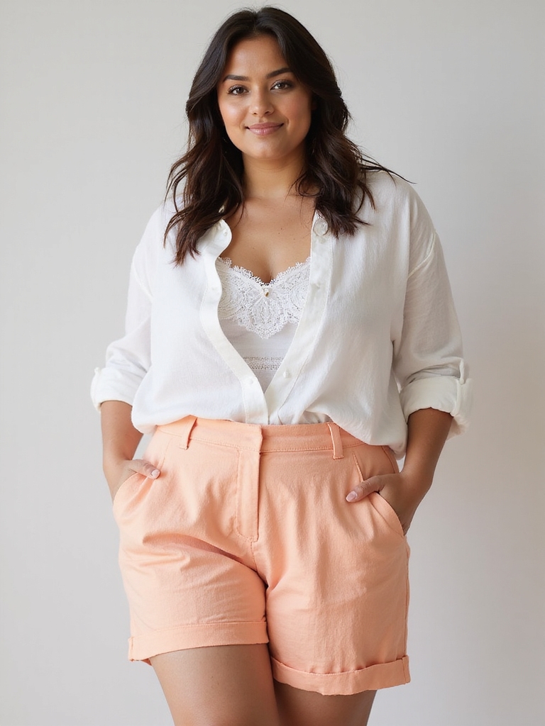 chic high waisted shorts styling
