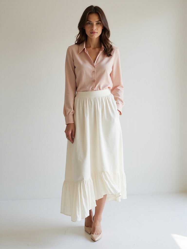 chic midi skirt office style