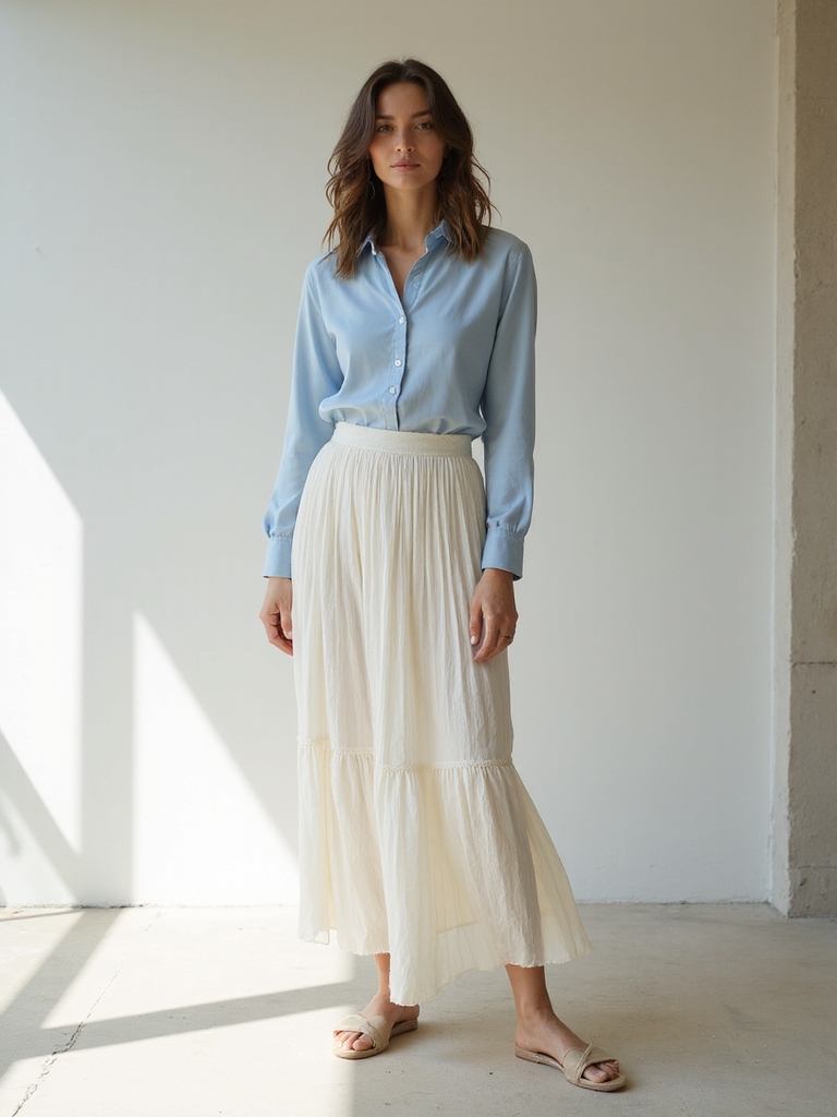 chic midi skirt styling tips