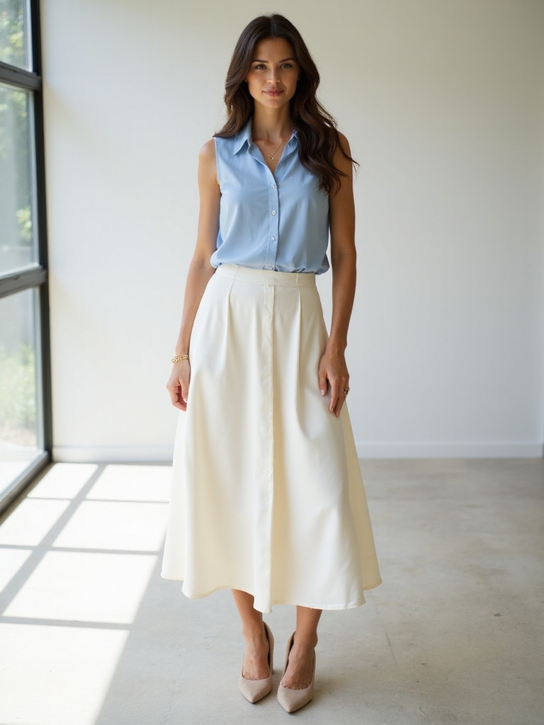 chic midi skirts for summer