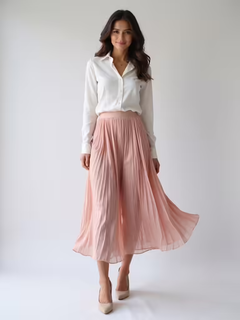 chic pleated skirt styles