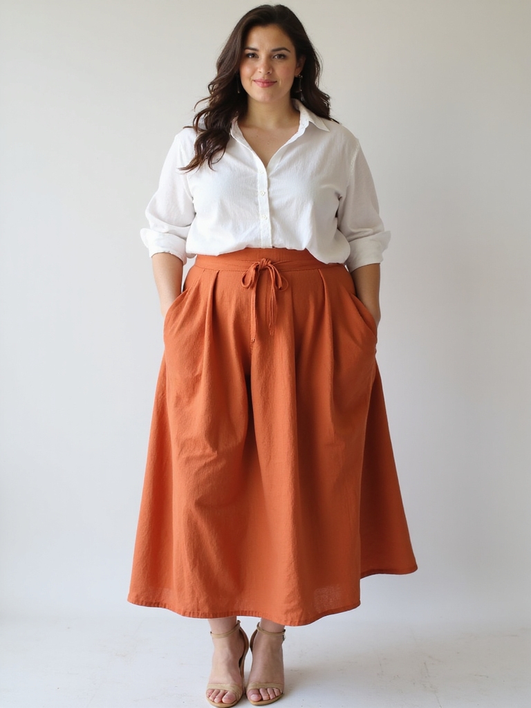 chic plus size midi skirts