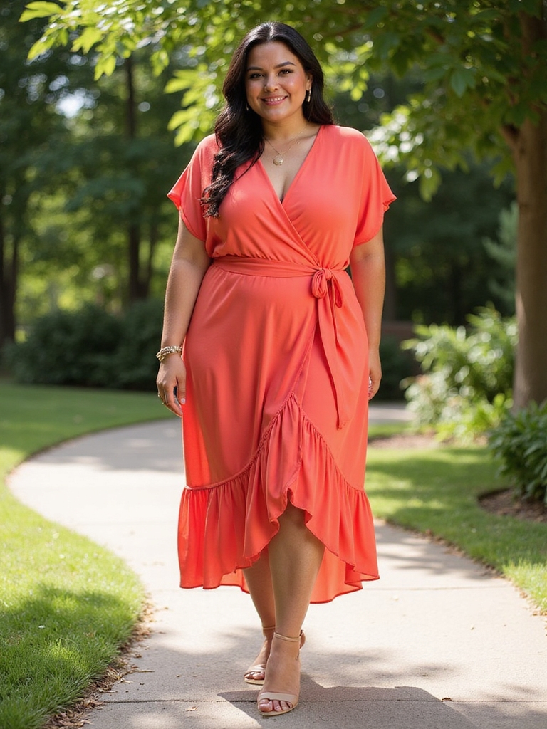 chic plus size wrap dresses