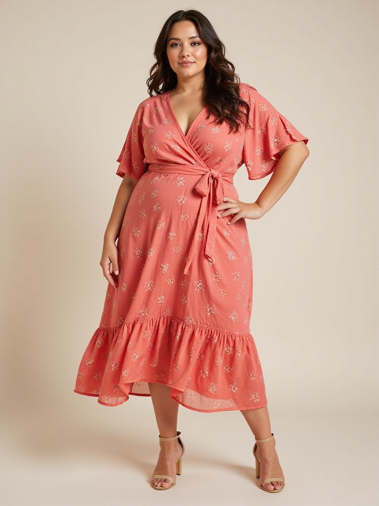 chic plus size wrap dresses