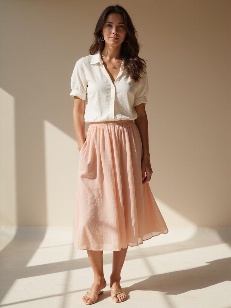 chic summer flowy skirts