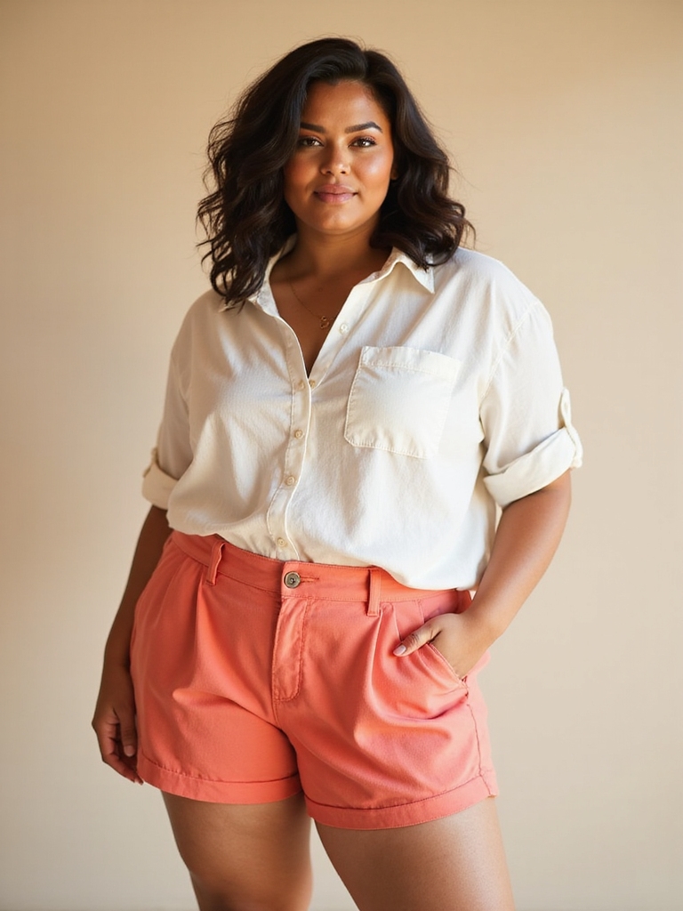 chic summer linen ensemble
