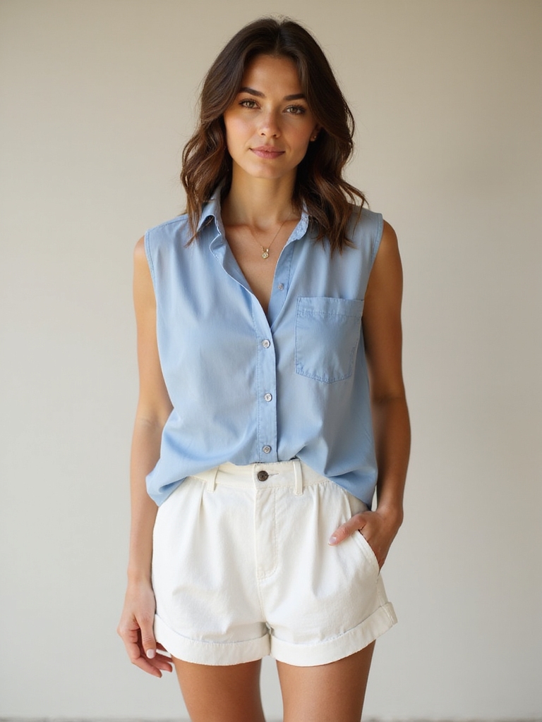 chic summer linen shorts