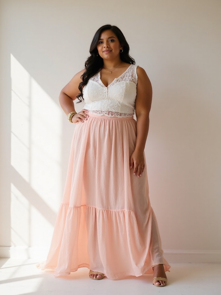 chic summer plus size skirts
