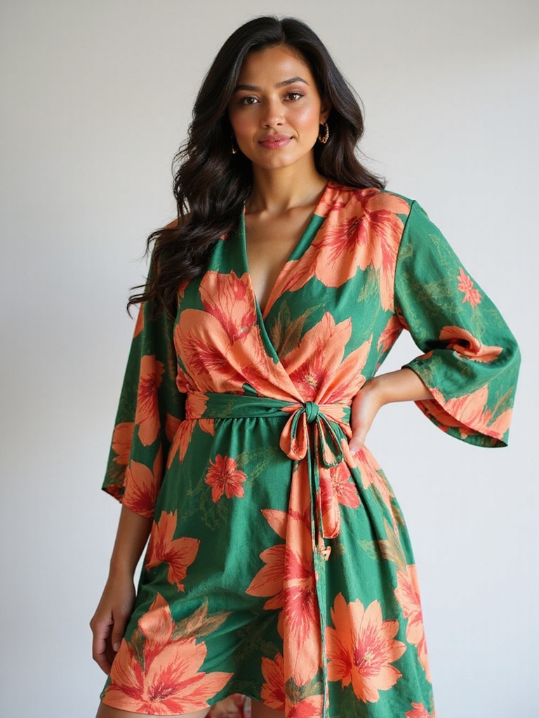 chic vibrant wrap dresses