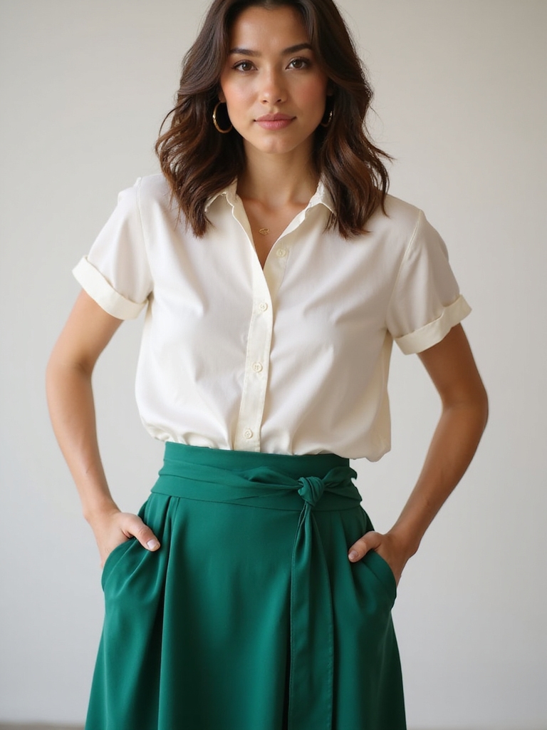 chic wrap skirts combo