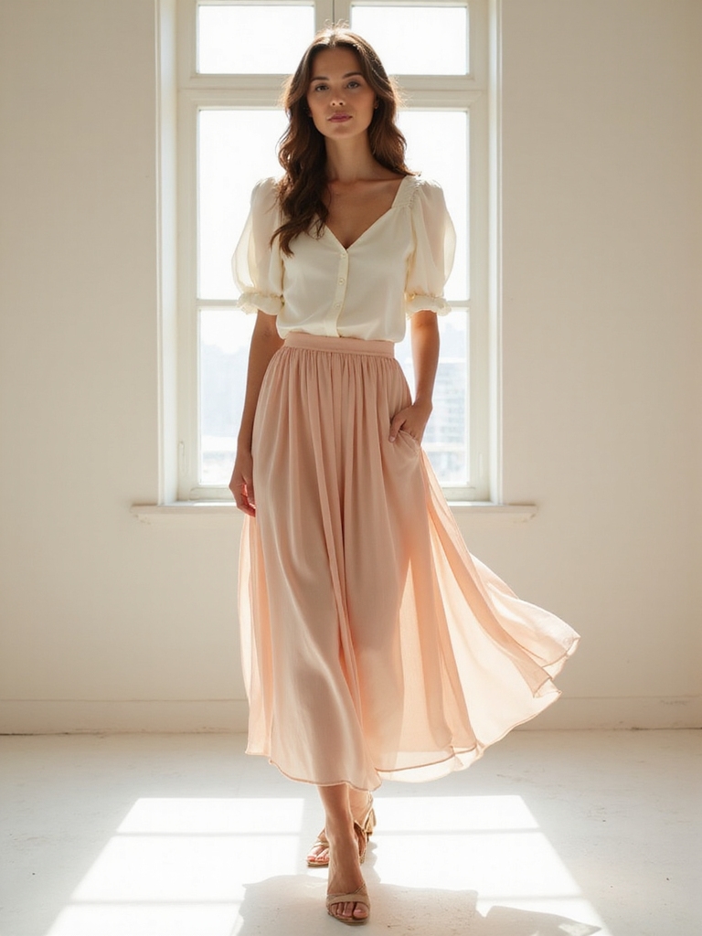 choosing flattering long skirts