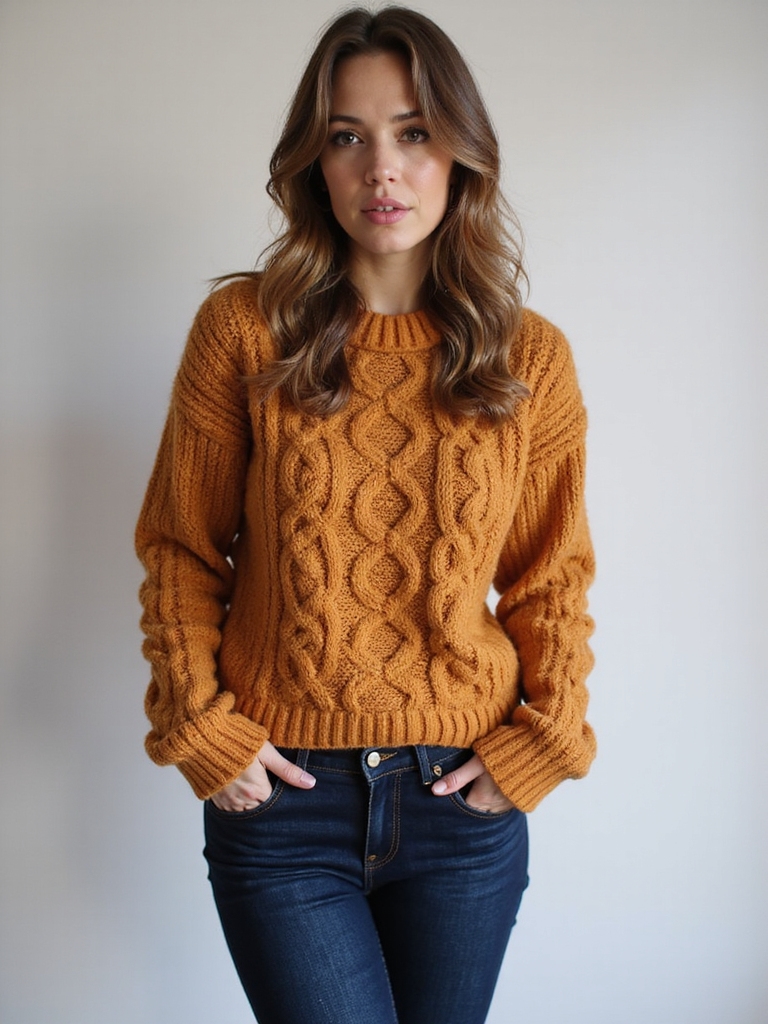 chunky sweaters skinny jeans