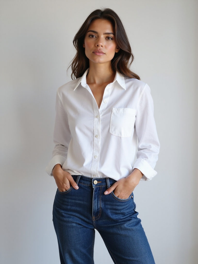 classic blue jeans elegance