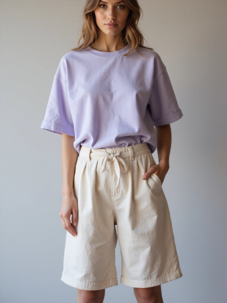 classic t shirt and shorts