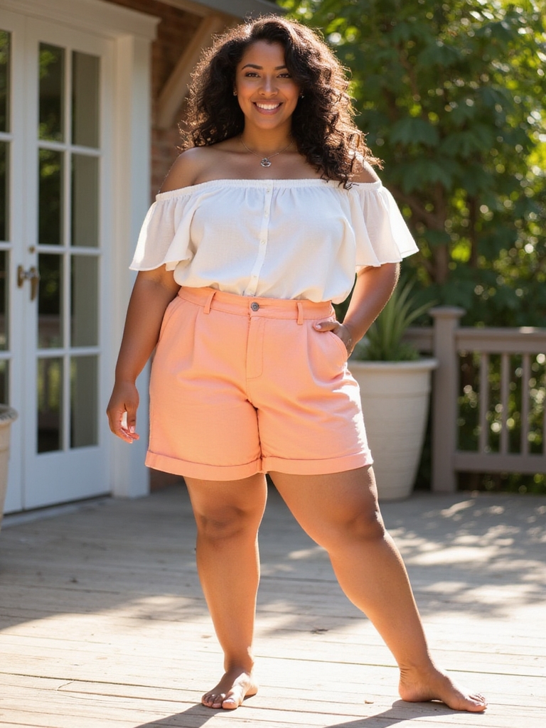 comfortable high waisted shorts styling