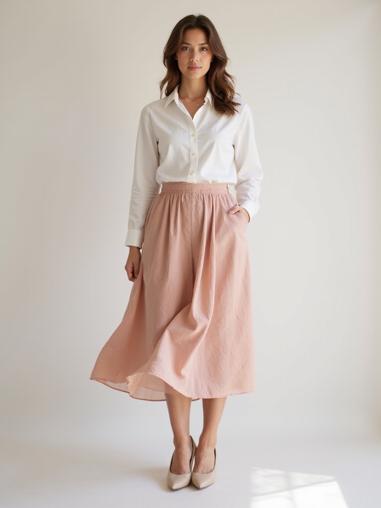 comfortable professional midi skirts
