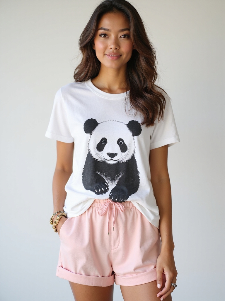 comfy shorts playful tees