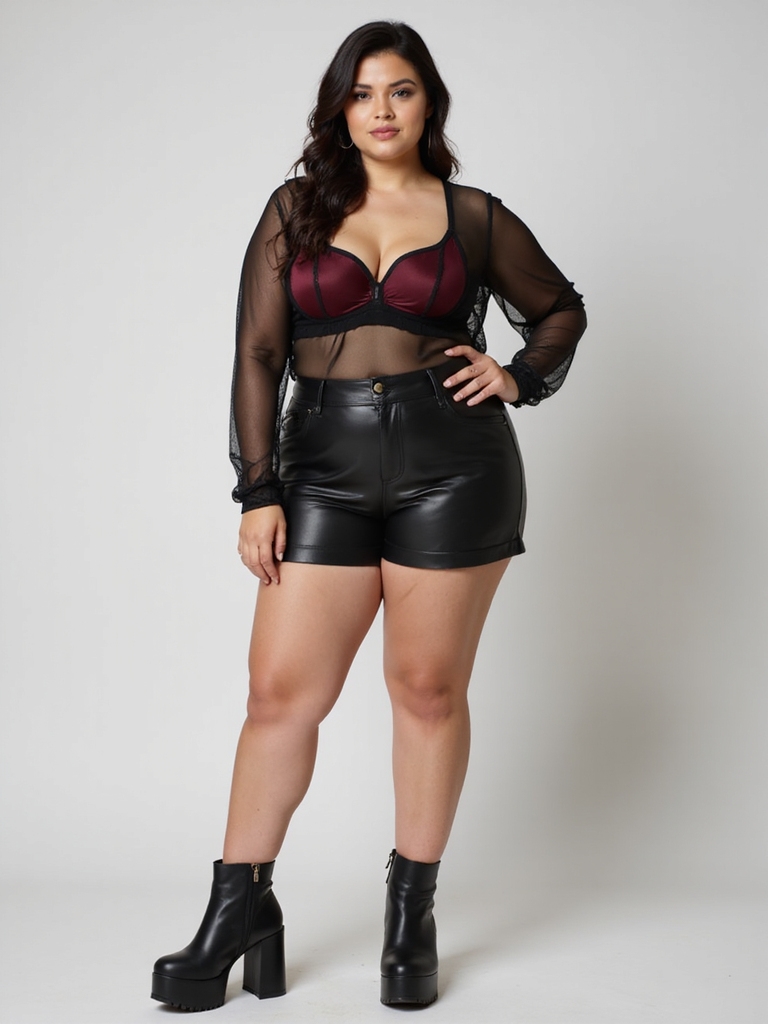 confidently styled mesh tops