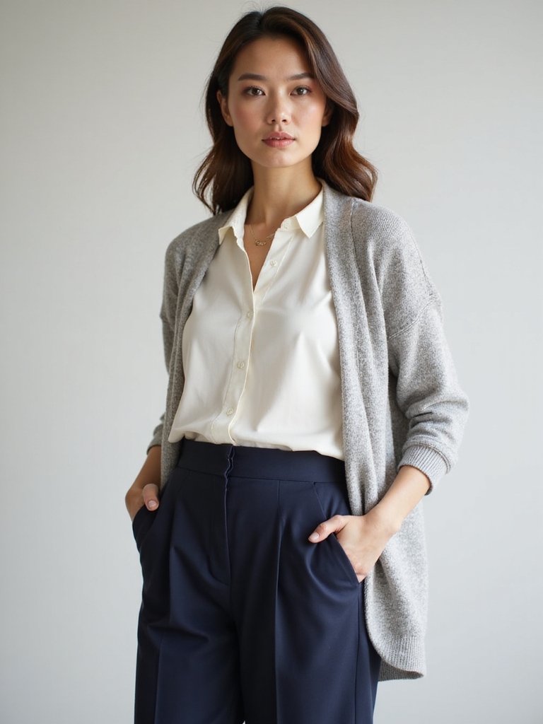 cool professional sleeveless cardigan style