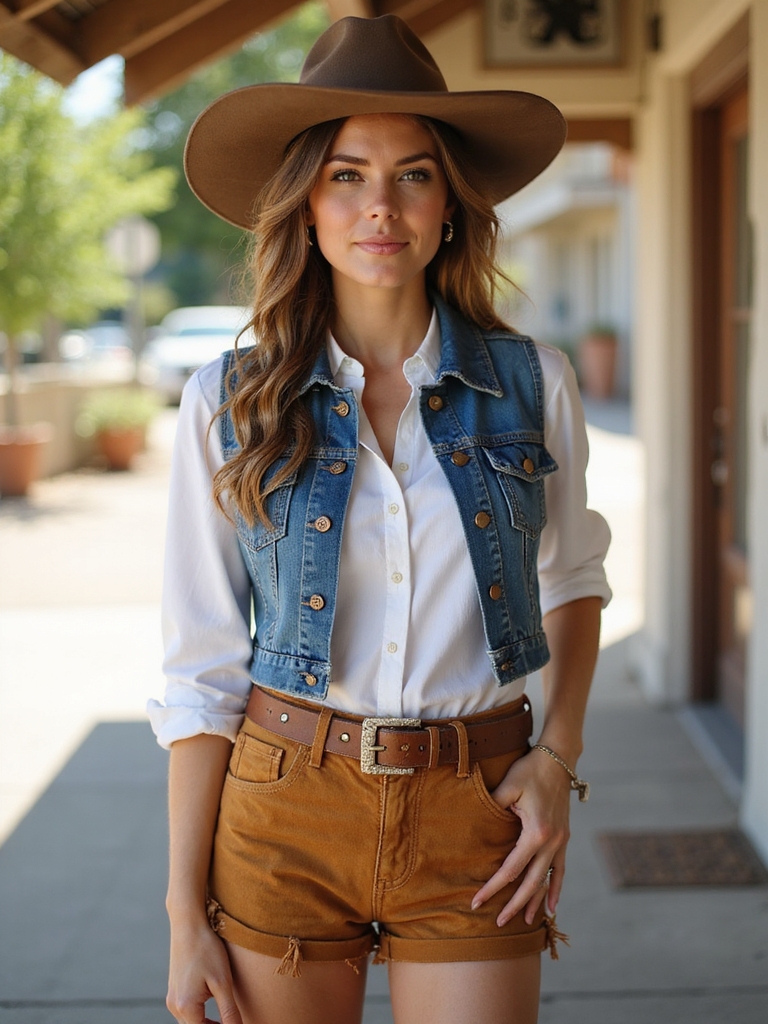 cowboy hat enhances style
