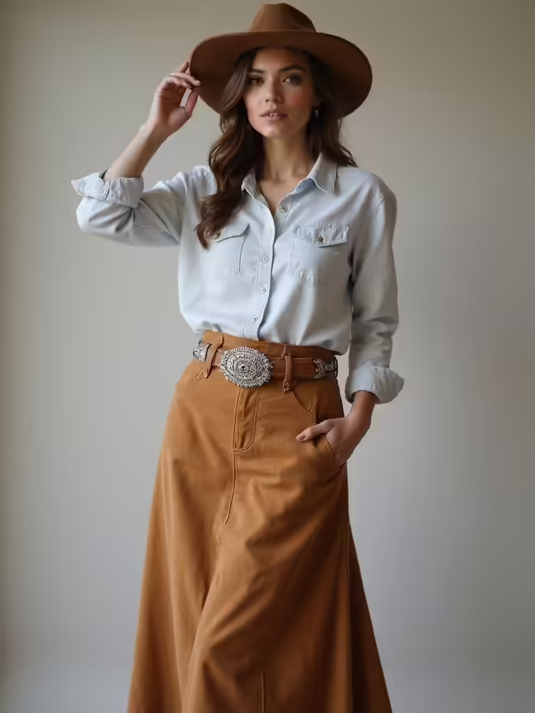 cowgirl chic skirt styles