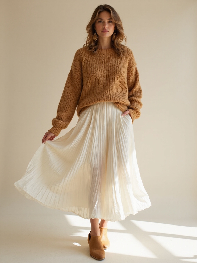 cozy chic sweater styling
