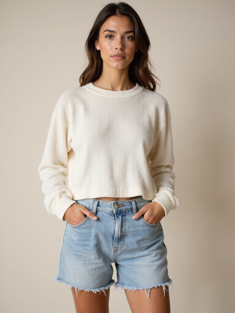 cozy knits stylish cutoffs
