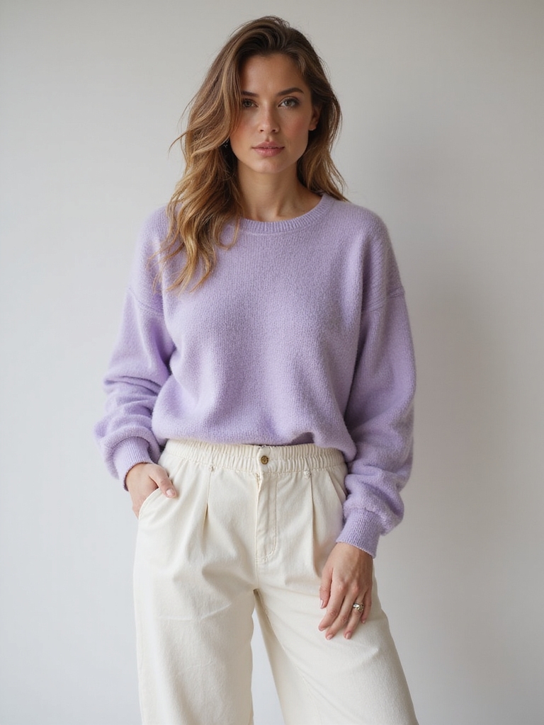 cozy pastel sweaters for spring