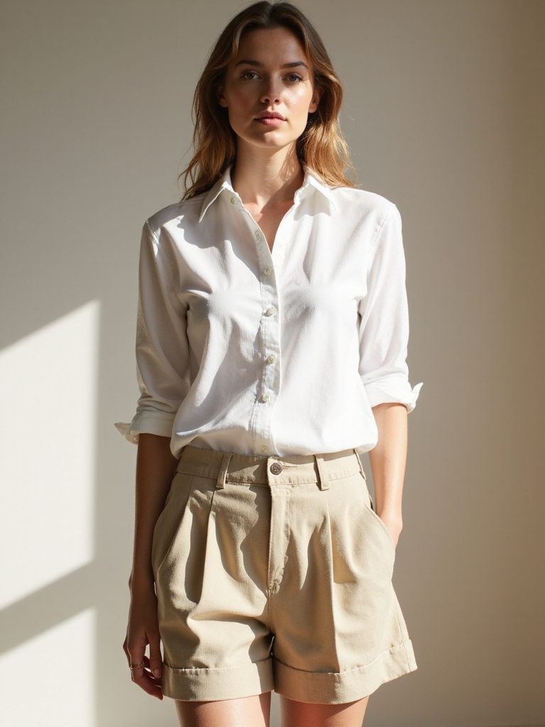 crisp shirts tailored shorts
