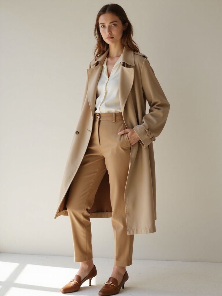 day to night trench coat styling