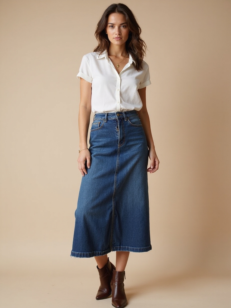 denim skirt length matters