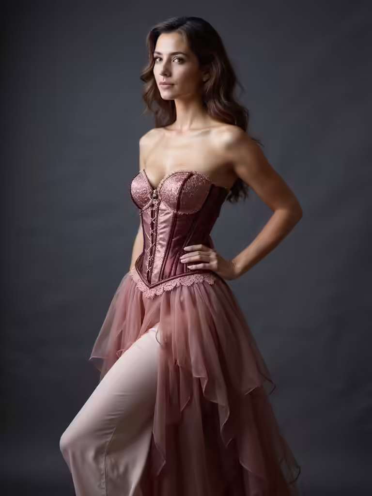 dramatic corset and skirt styles