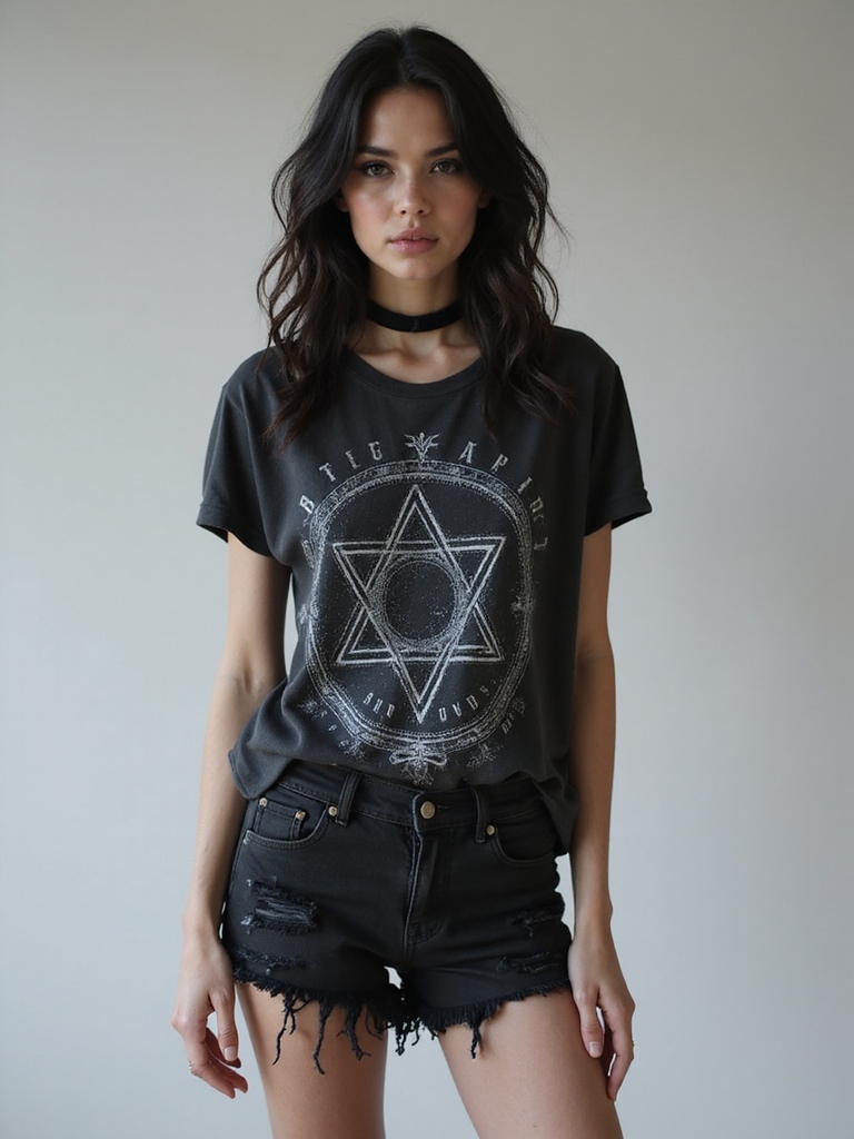 edgy summer goth outfit