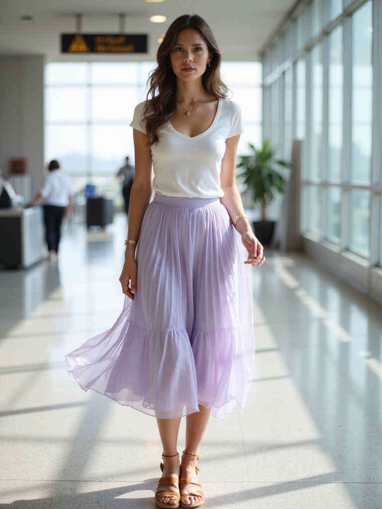 effortless airport chic style