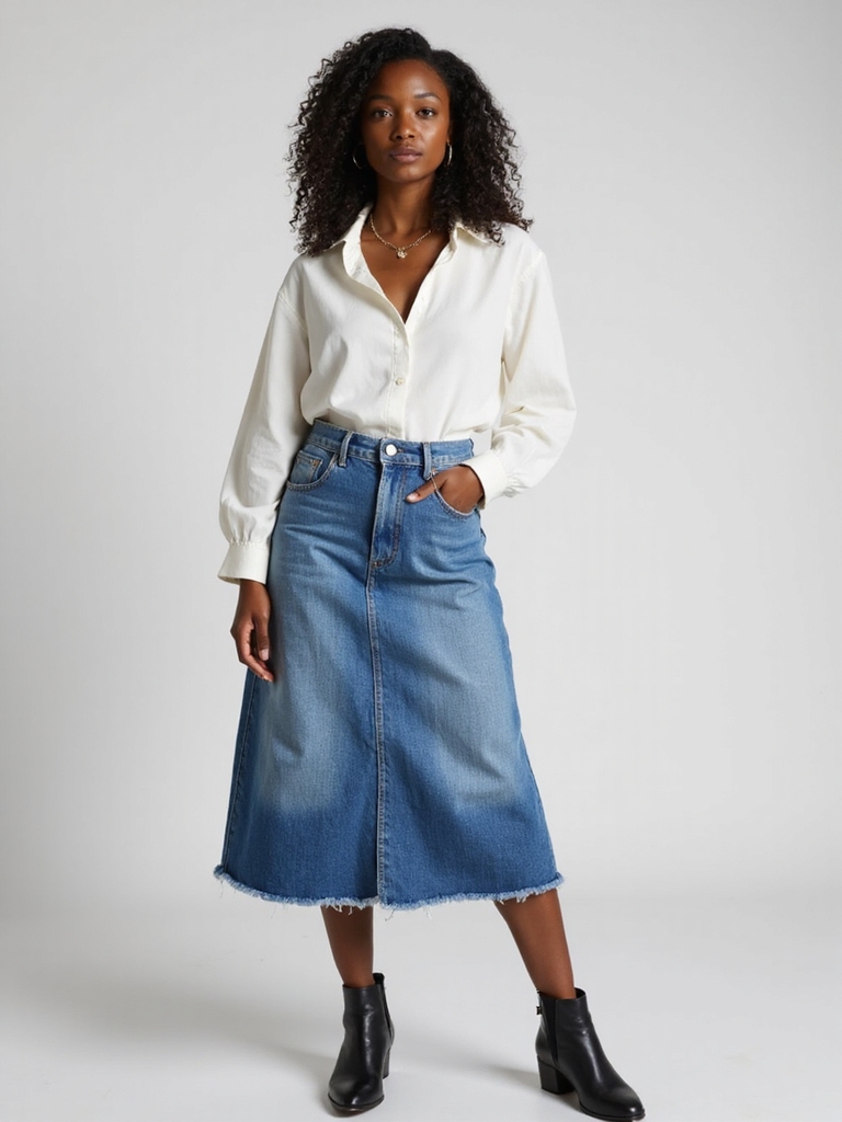 effortless chic denim outfits